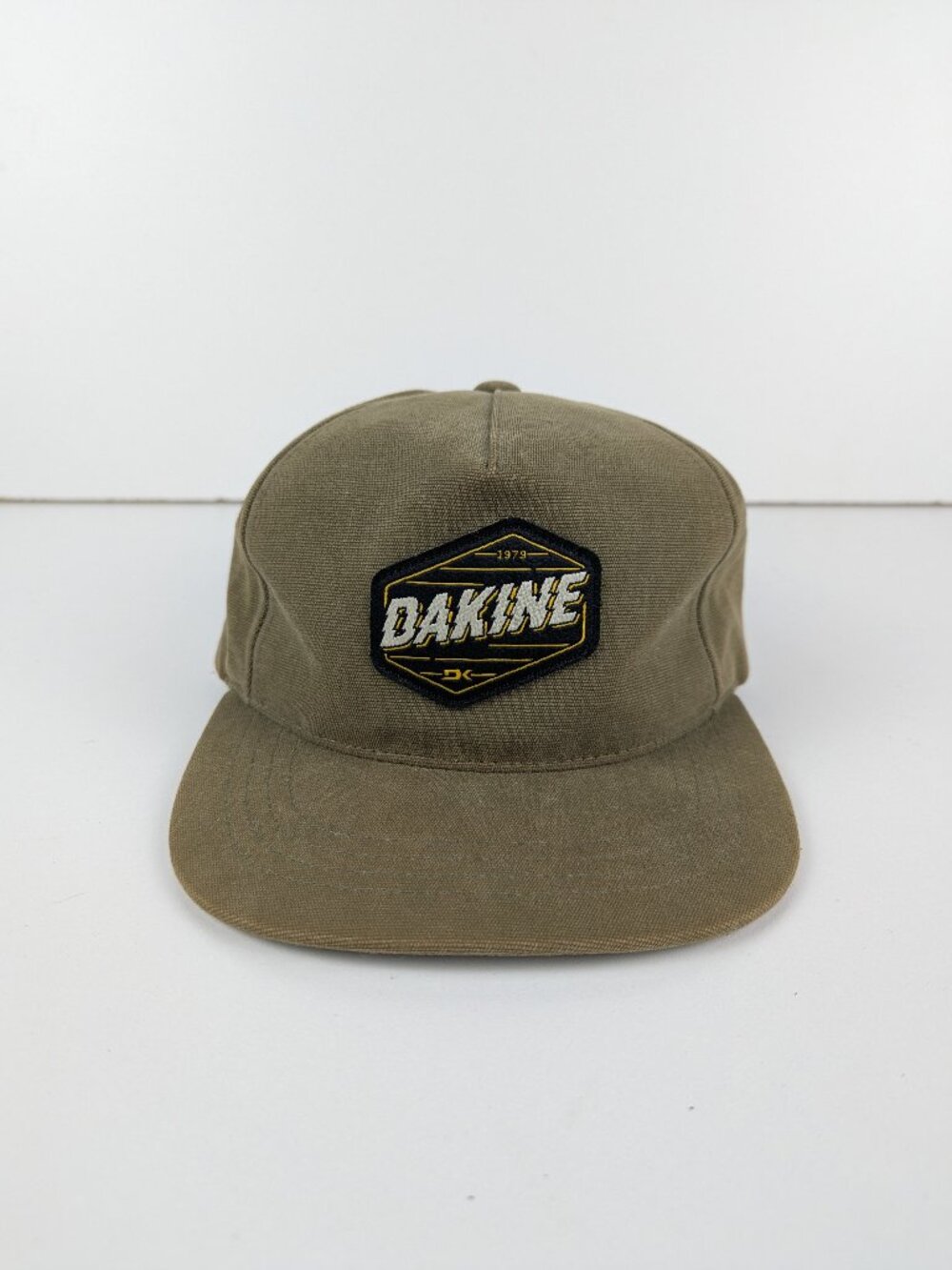 Dakine Rush Ballcap Hat Strap Back Adjustable 5-Panel Flat Brim Moss Green.